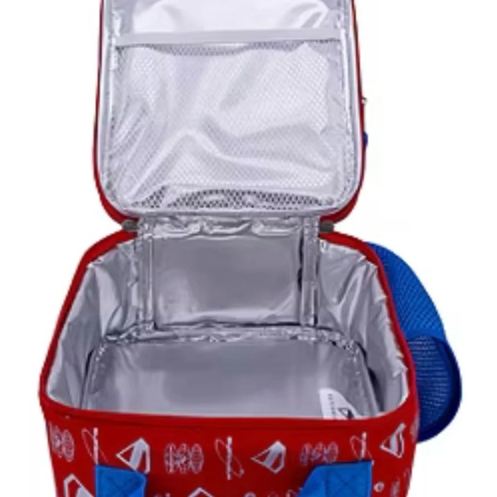 Superman insulated lunch bag with Blue and Red Design - Picture 4 of 4